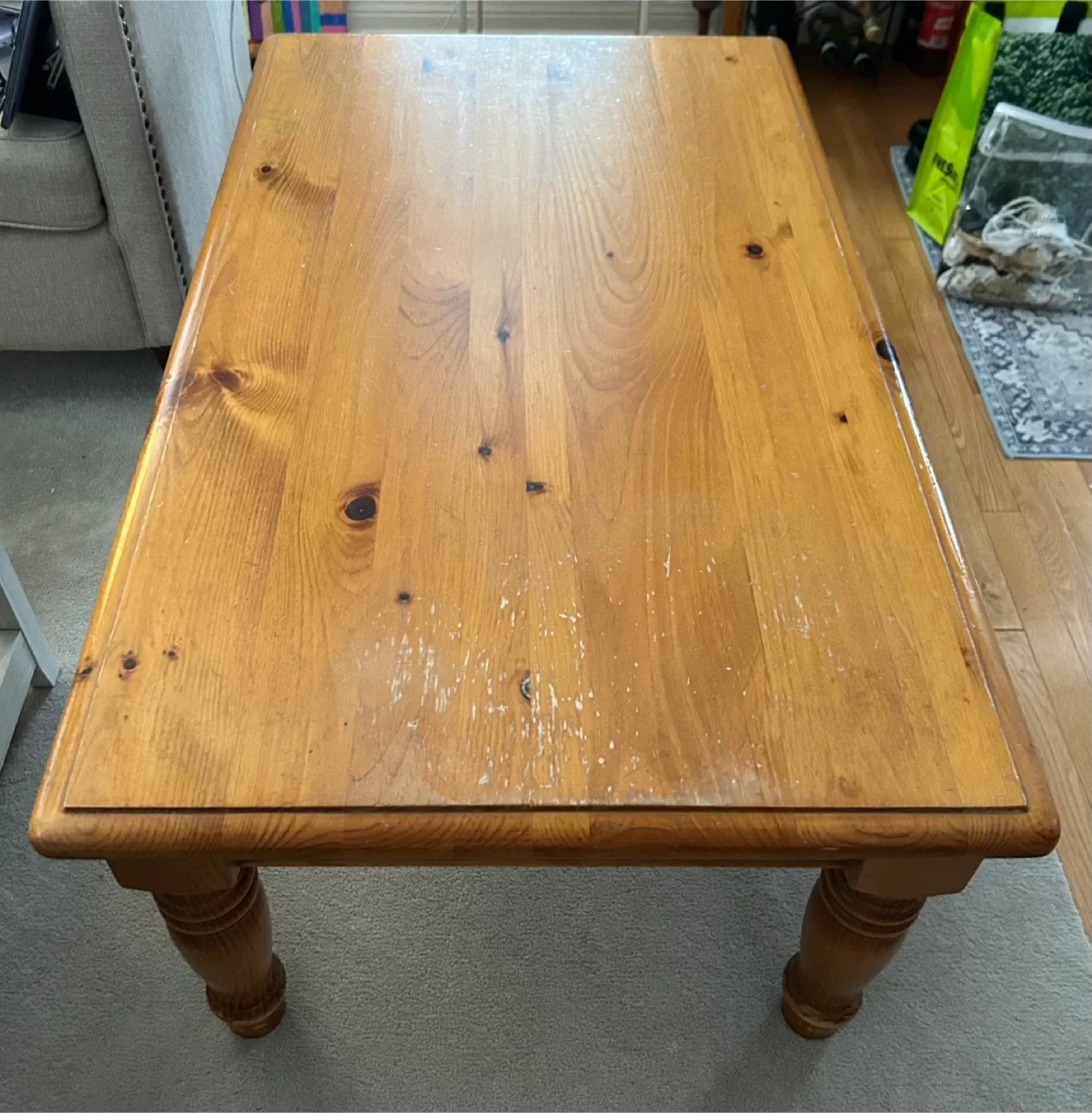 Solid Pine Coffee Table with Drawers image indicator(5)