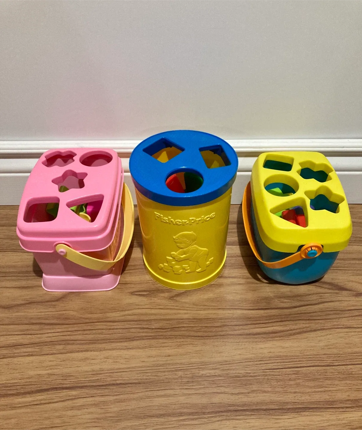 Fisher Price Shape sorter bucket toys
