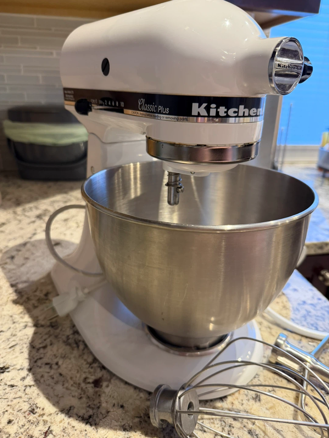 KitchenAid Classic Plus Stand Mixer - White - photo 3