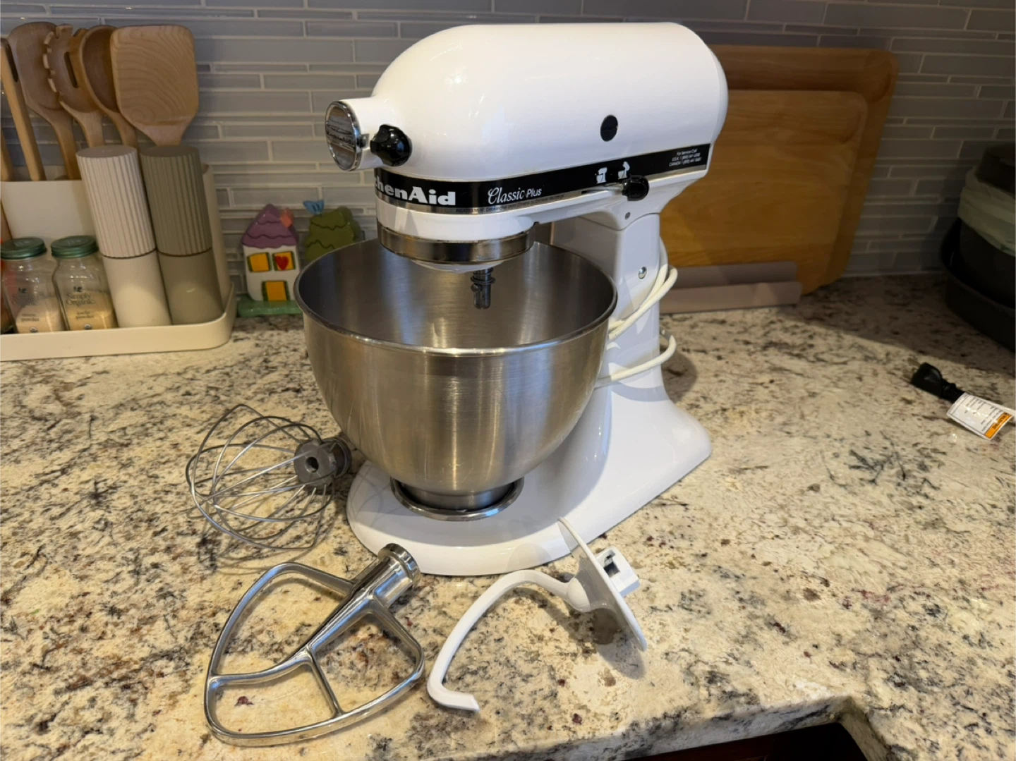 KitchenAid Classic Plus Stand Mixer - White - photo 2