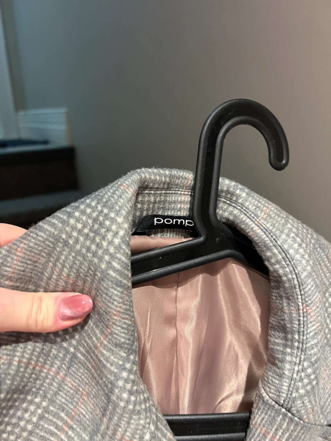 Plaid Trench Coat - Size Extra Small - photo 3