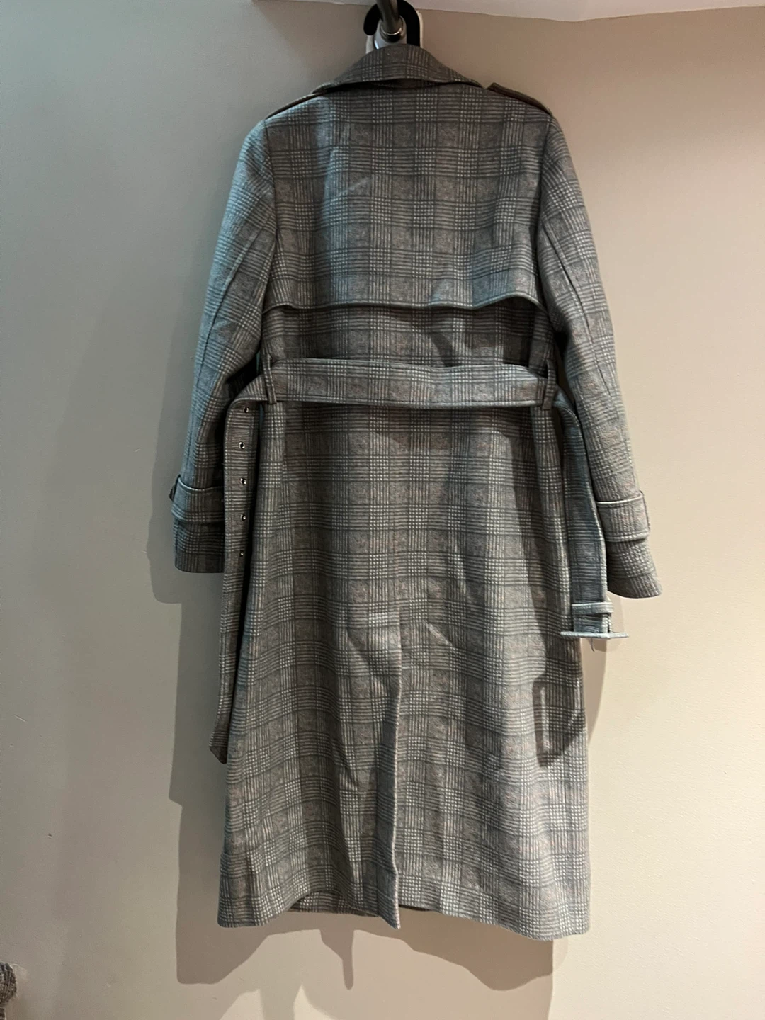 Plaid Trench Coat - Size Extra Small - photo 2