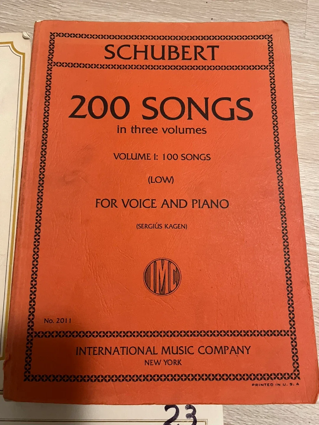 Schubert 200 Songs Vol. 1 (Low)