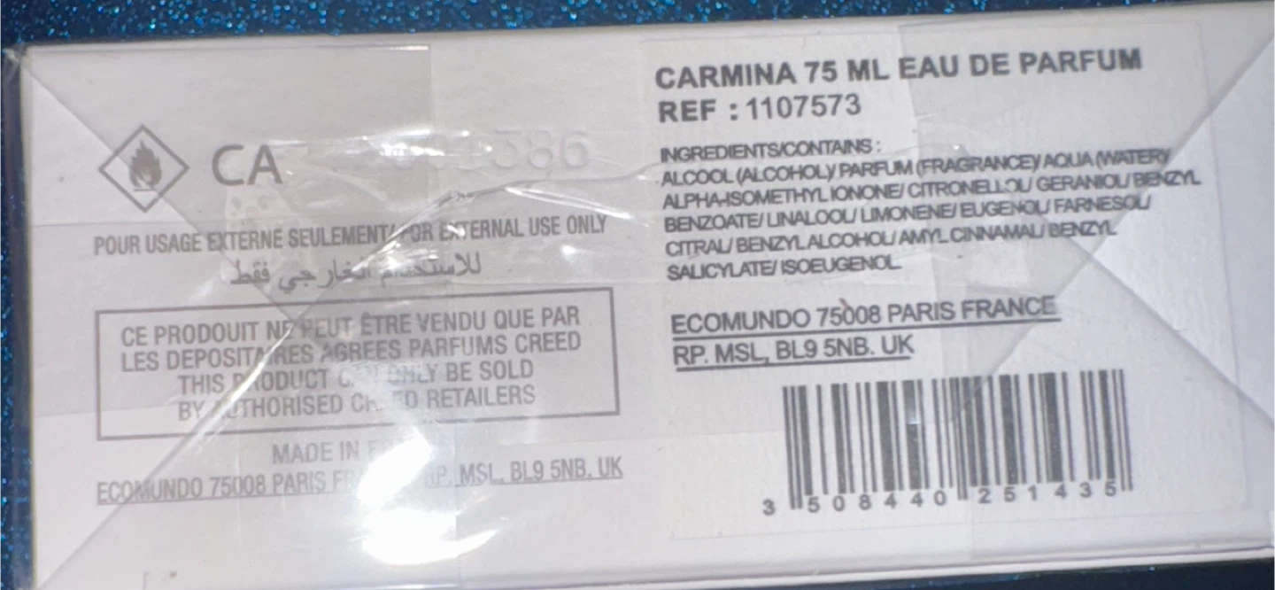 Creed Carmina 75ml Eau de Parfum - New - photo 3