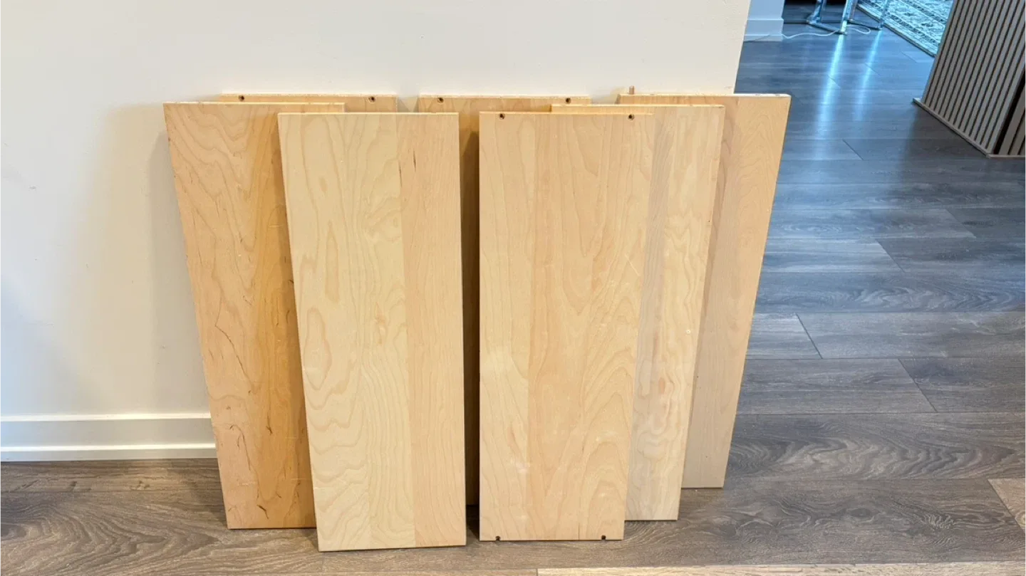 Wooden Shelves - Light Wood 7 pieces image indicator(3)