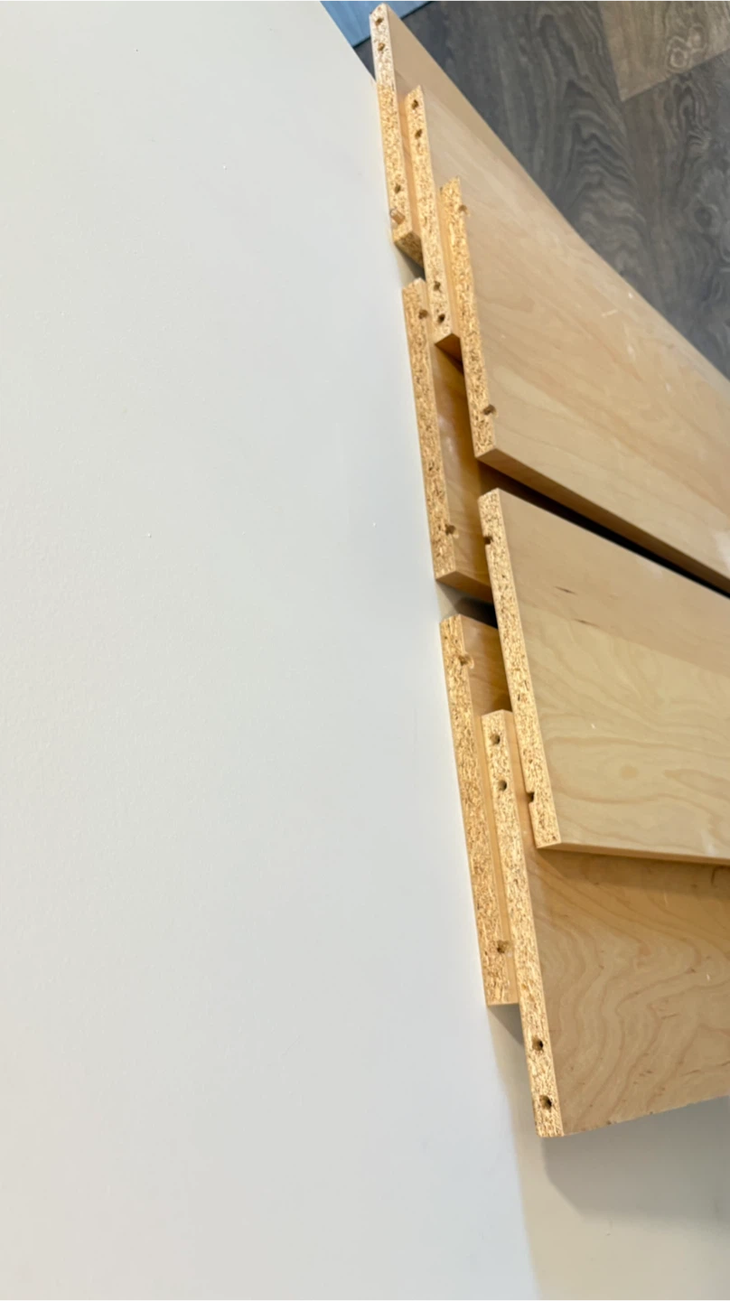 Wooden Shelves - Light Wood 7 pieces - photo 5