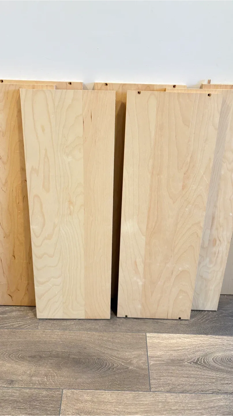 Wooden Shelves - Light Wood 7 pieces image indicator(2)