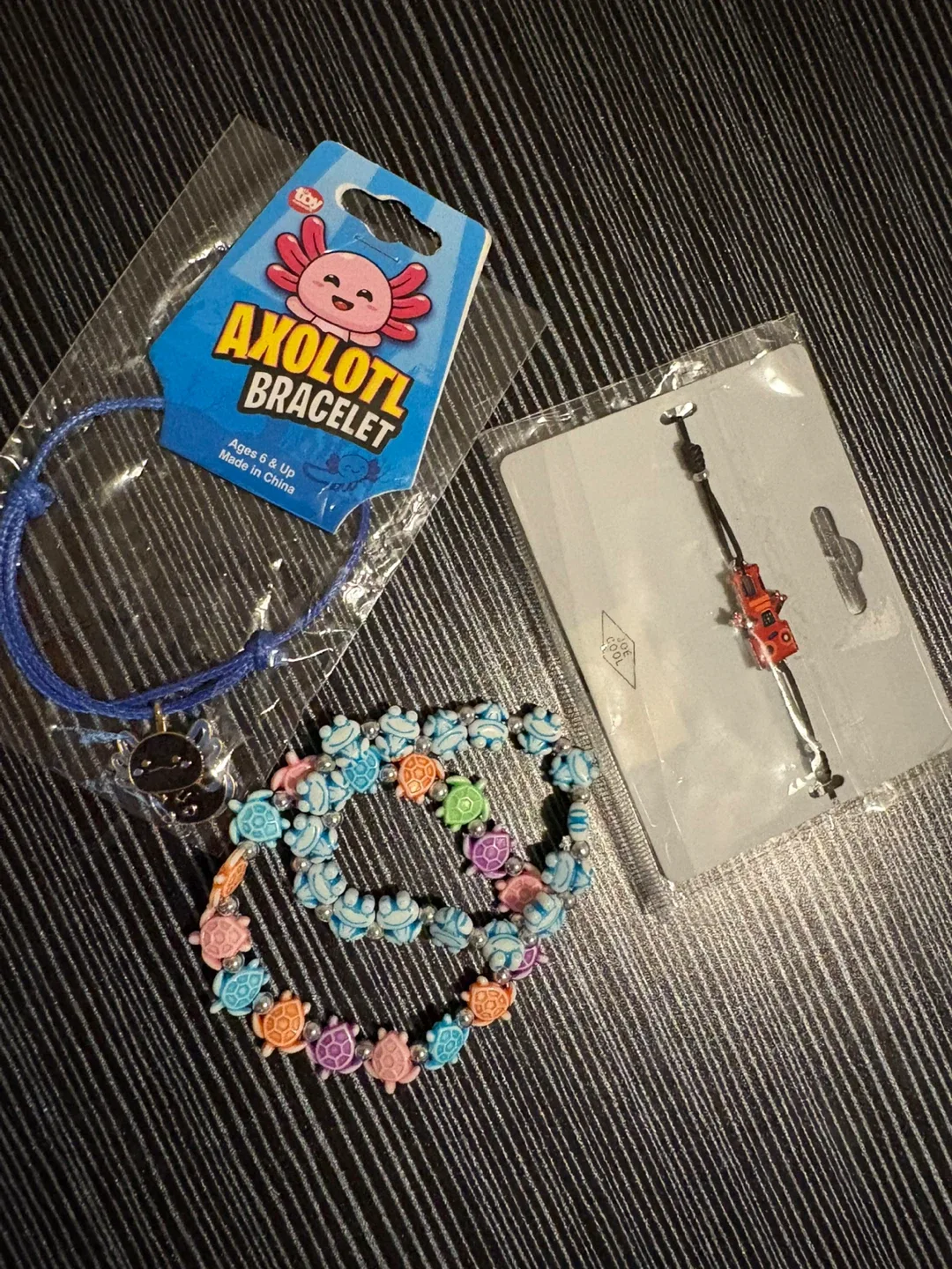 Kids' Axolotl & Turtle Bracelets - New