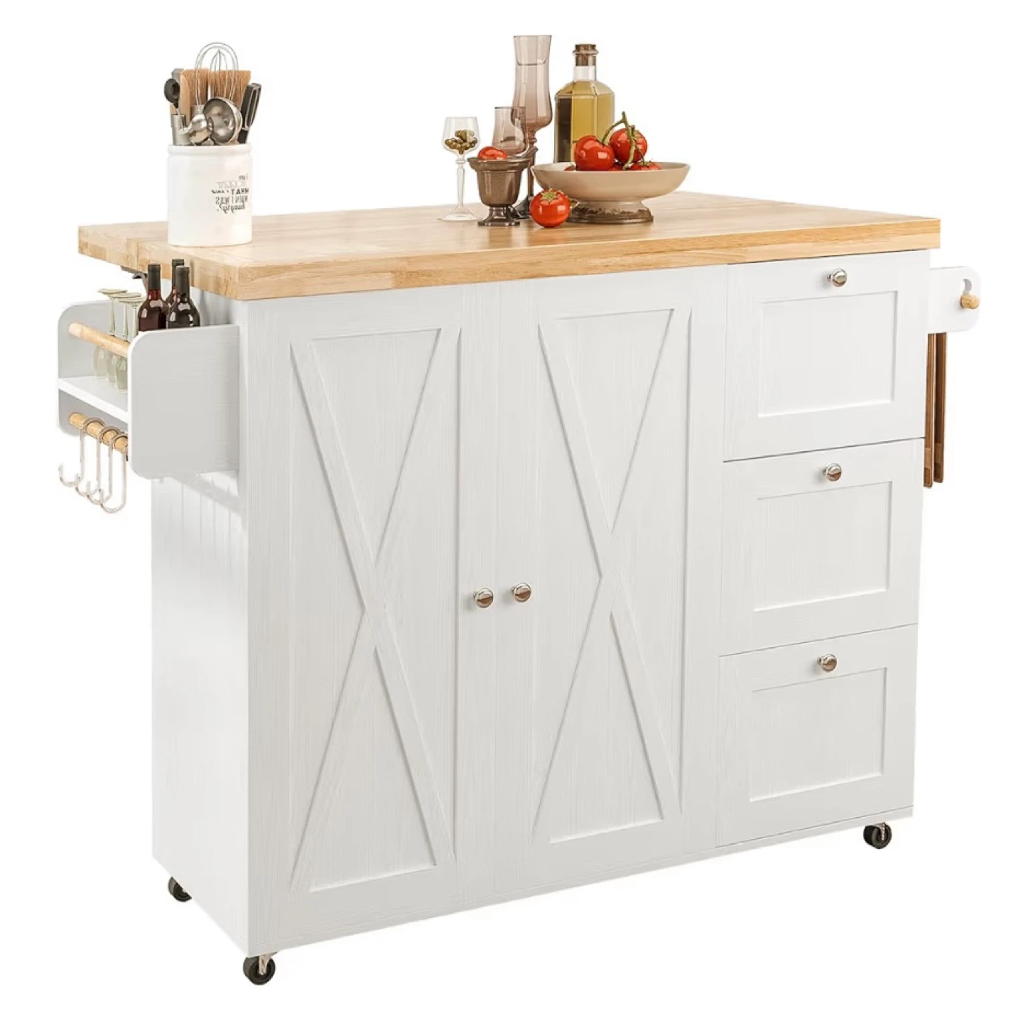 Brand New Kitchen Island Table/Cart — Still in Box!