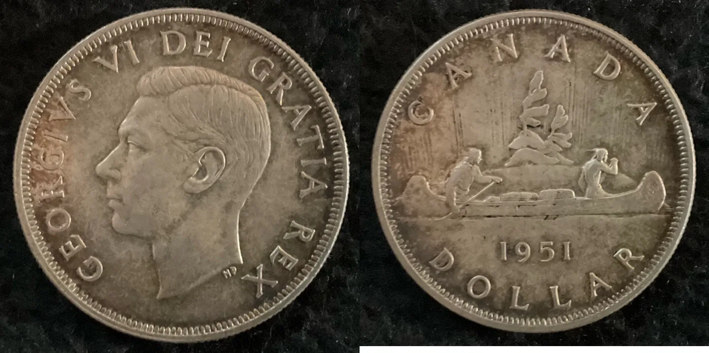 1951 Canadian Silver Dollar