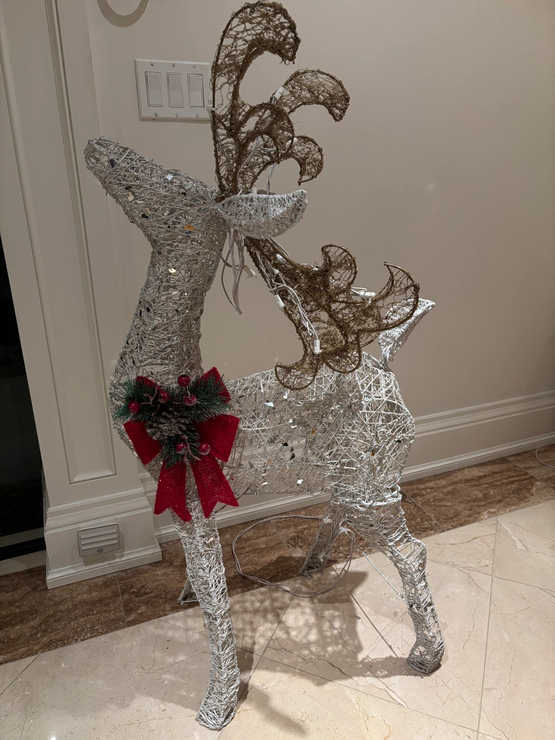 Canvas 4' Deer & 3'3" Sleigh - Christmas Decor - photo 2