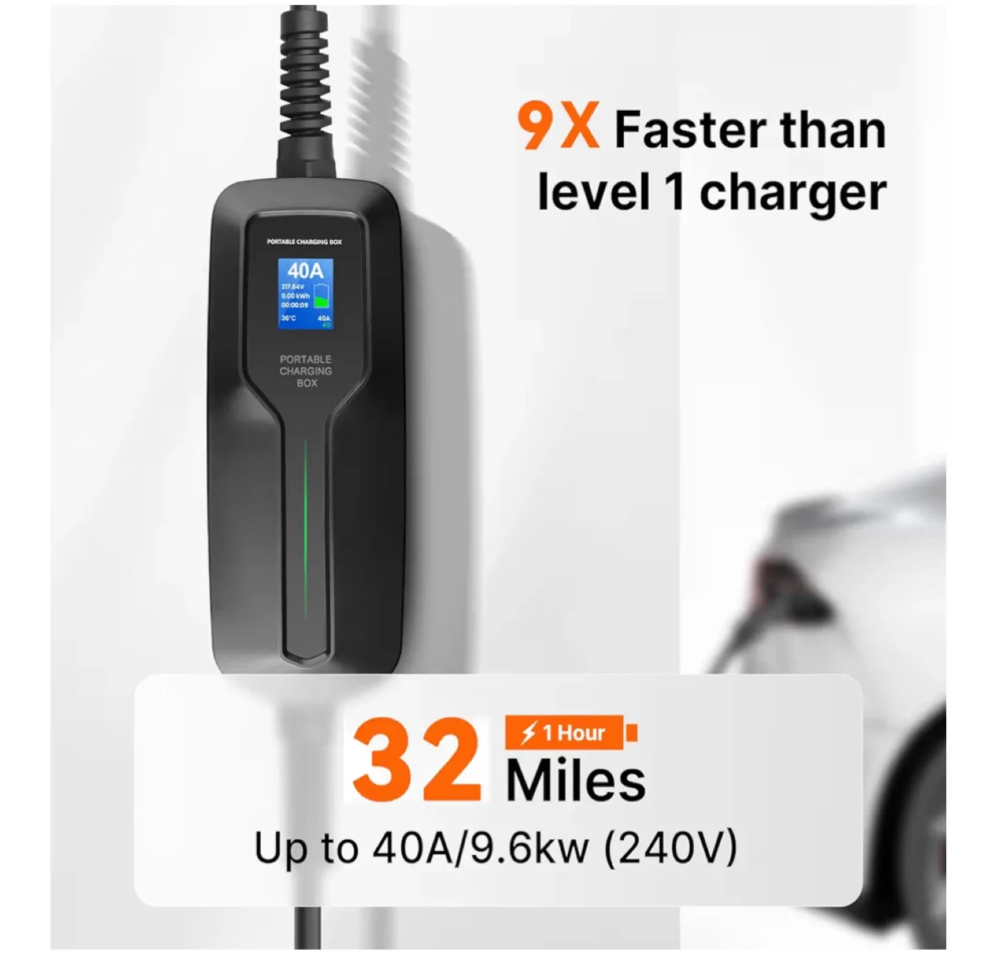 BESENERGY Level 2 EV Charger 40amp image indicator(7)