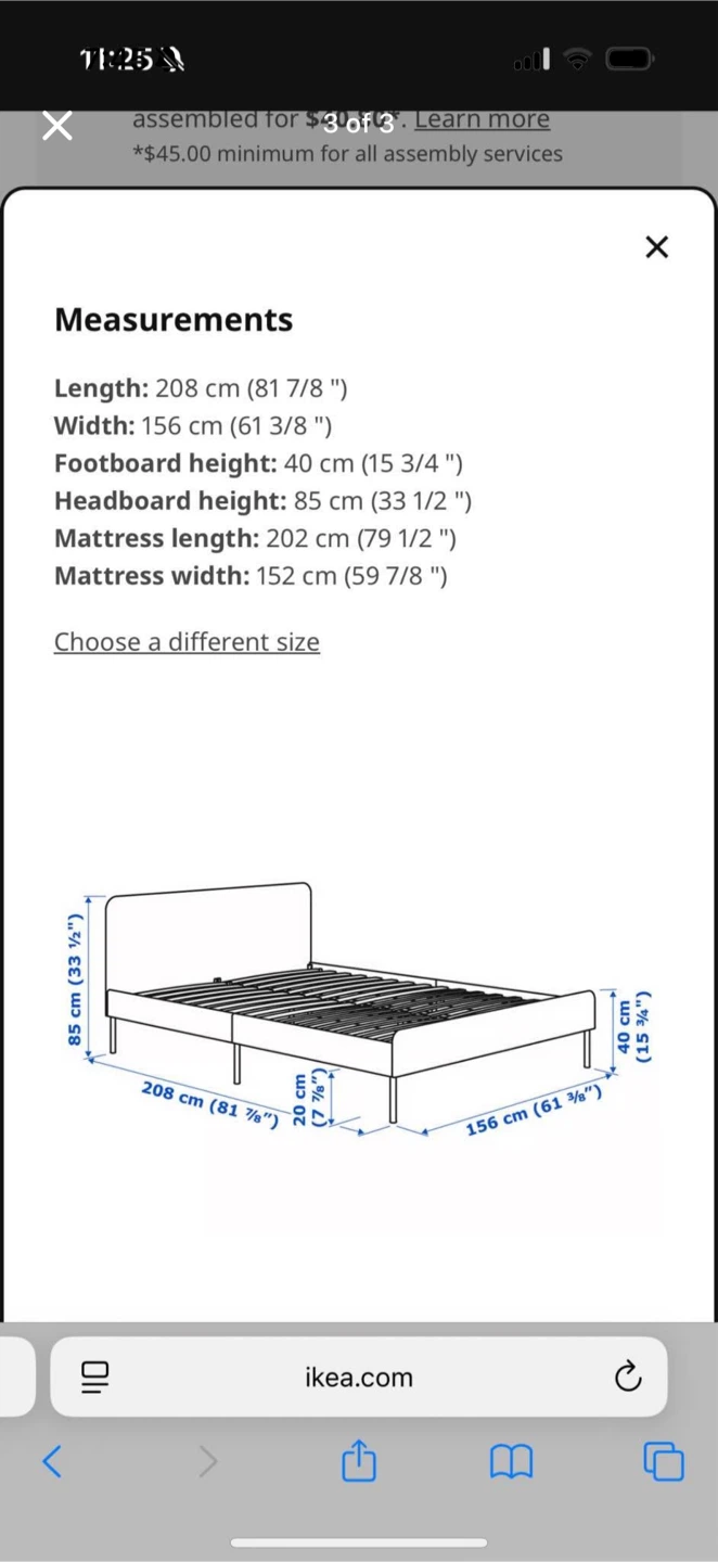 IKEA Bed Frame Queen Size - Fully Disassembled - photo 3
