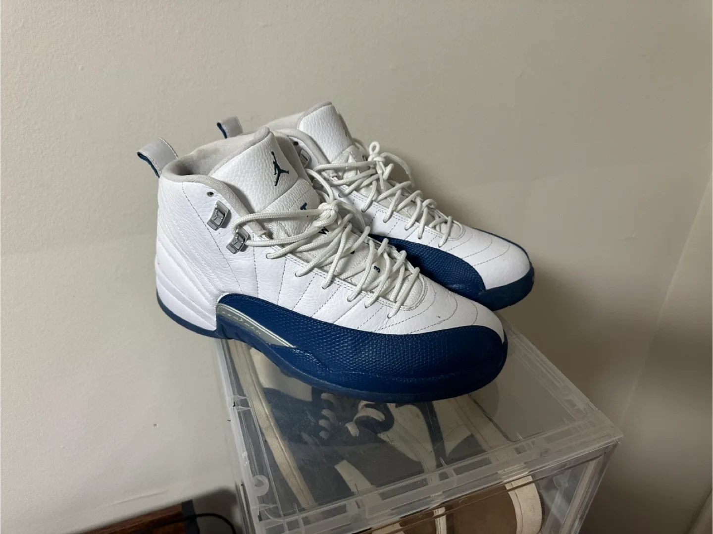 Air Jordan 12 Retro White/Dark Marina Blue