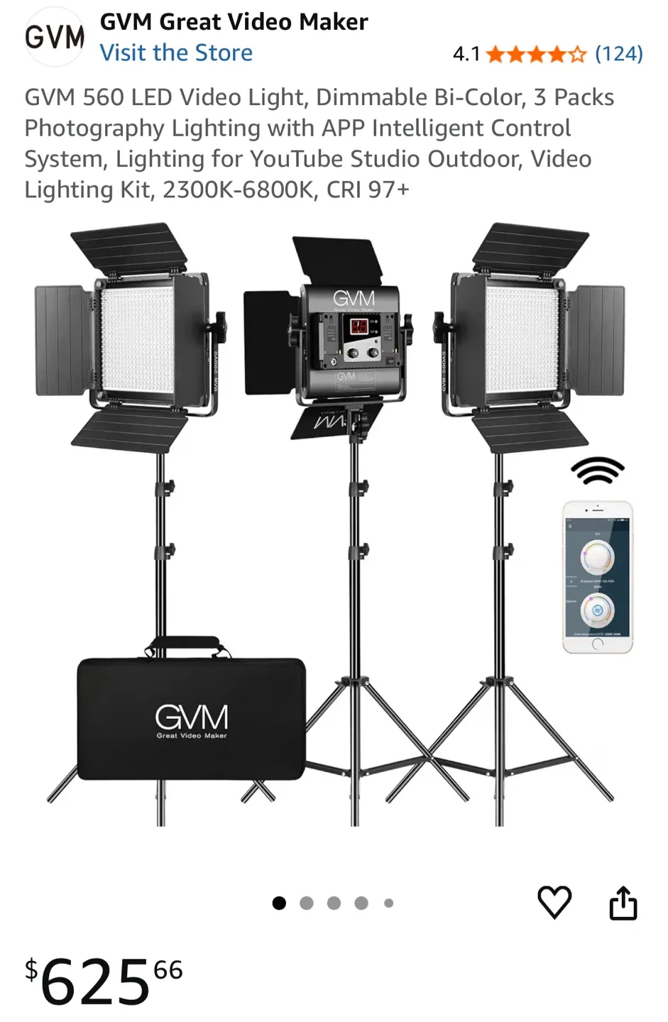 GVM 560 LED Video Light Kit