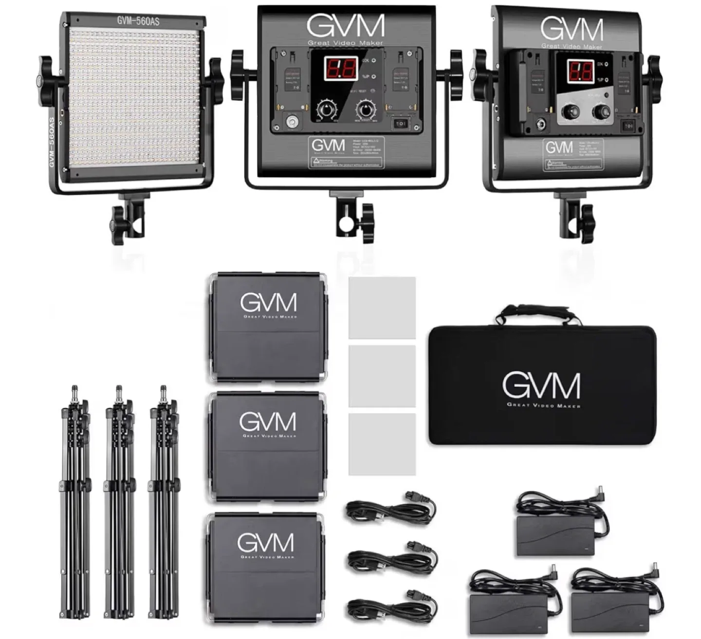 GVM 560 LED Video Light Kit image indicator(6)