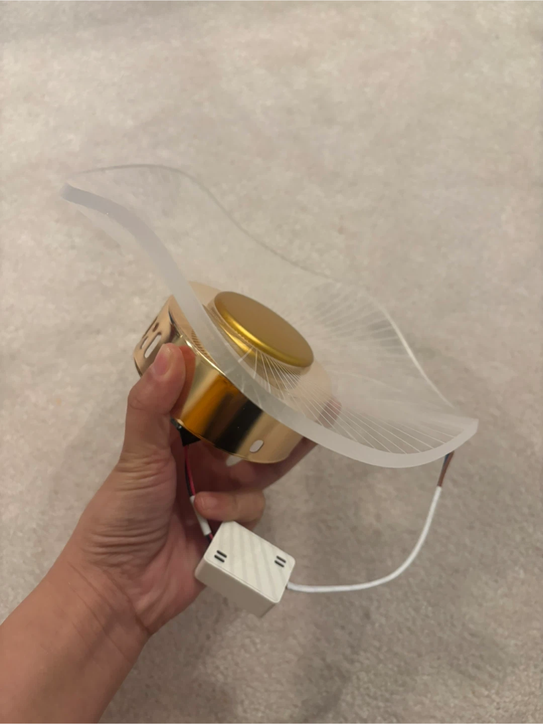 Modern LED Ceiling Light - Gold Finish - photo 3