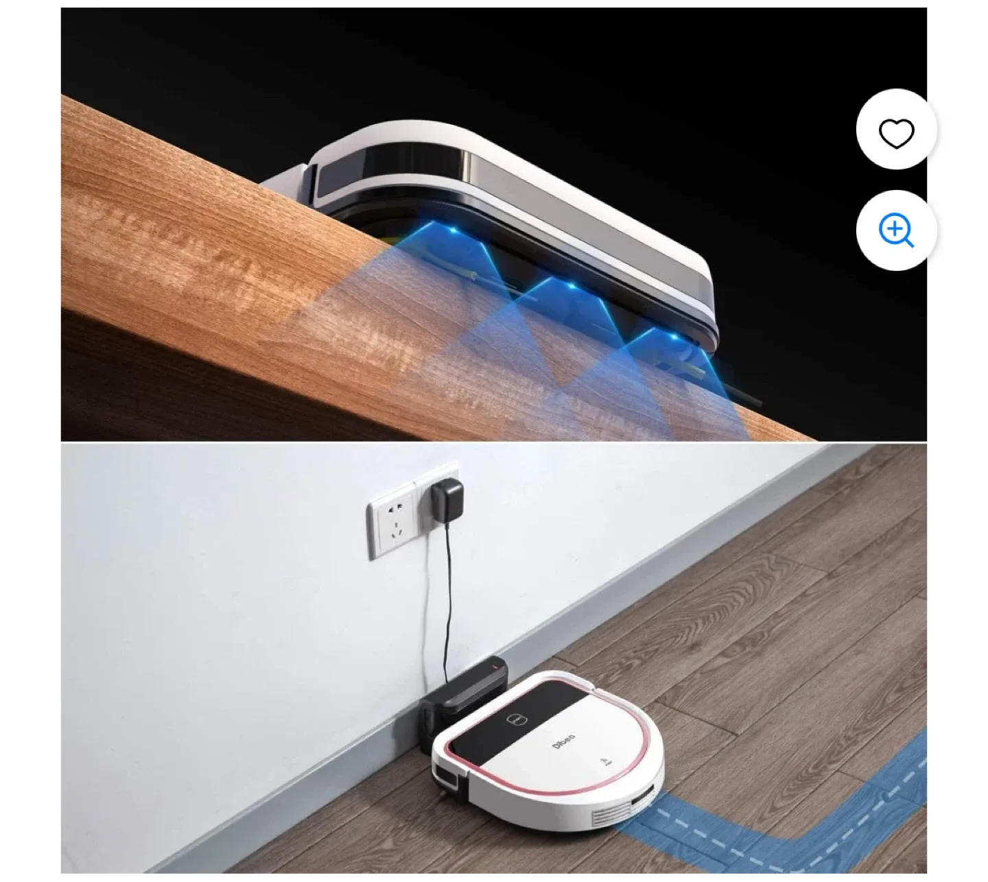 DIBEA Robotic Vacuum Cleaner D500Pro image indicator(4)