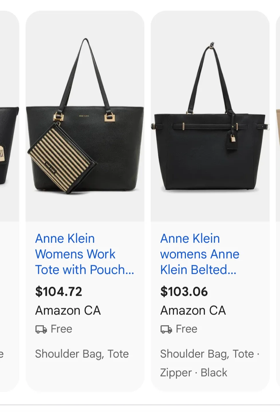 Women’s Purse Anne Klein Black Tote Bag image indicator(7)