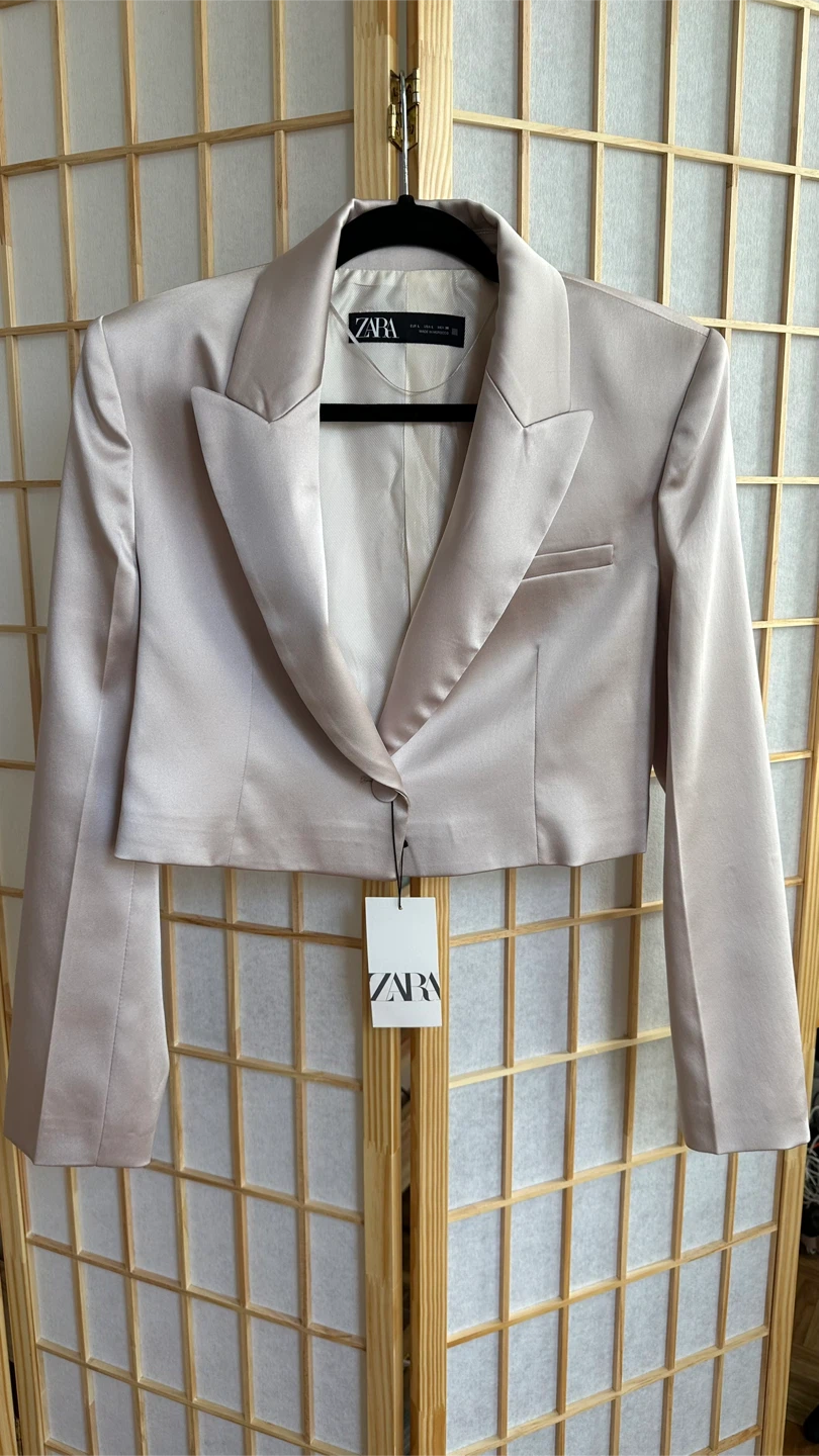 Zara Suit Set - Size L - Champagne Color - New with Tags - photo 4
