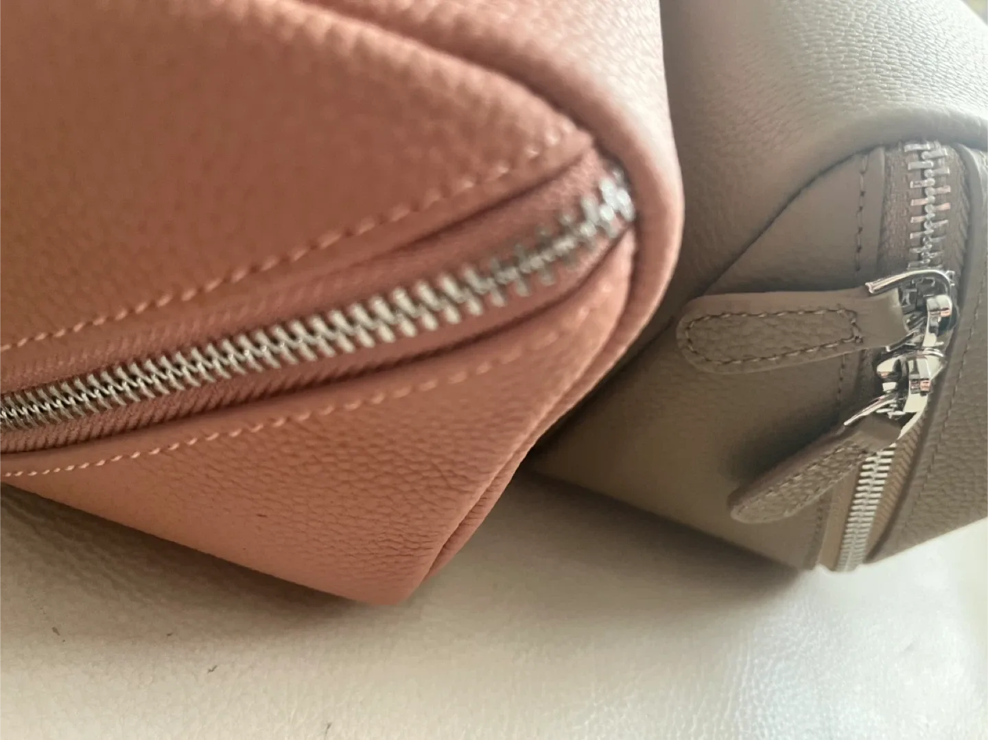 Cosmetic Pouch Set - Pink & Beige image indicator(4)