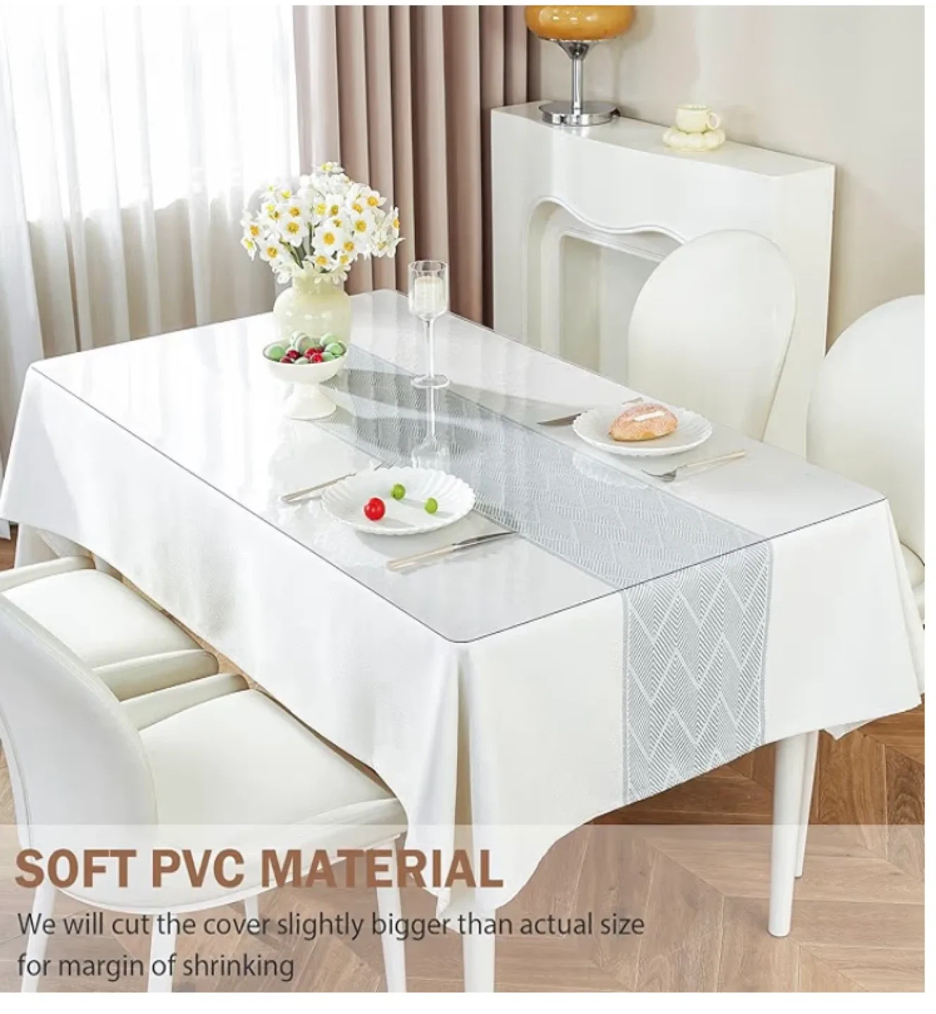 LovePads Clear Table Protector 44 x 72 Inches image indicator(4)