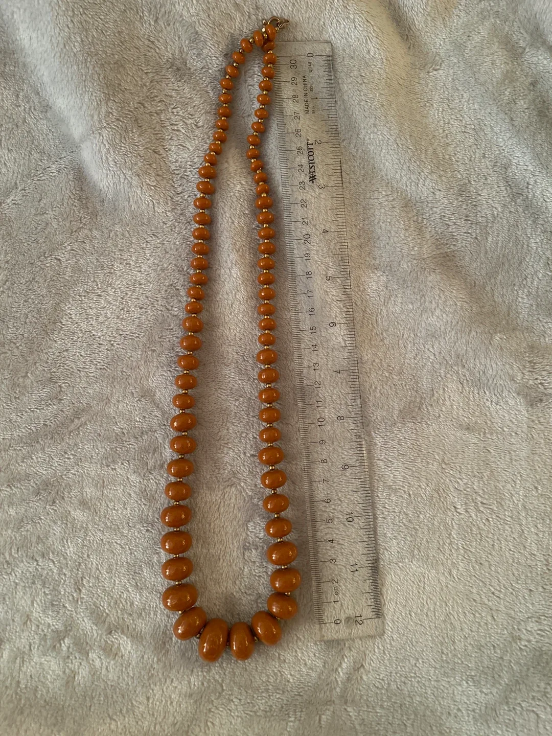 Orange Beaded Necklace