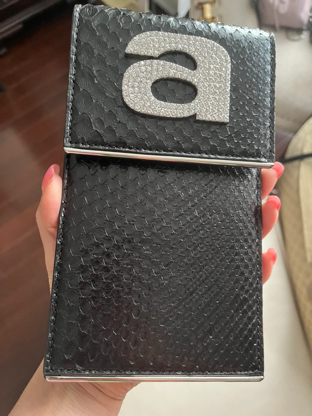 Black Snake Print Phone Pouch - photo 2