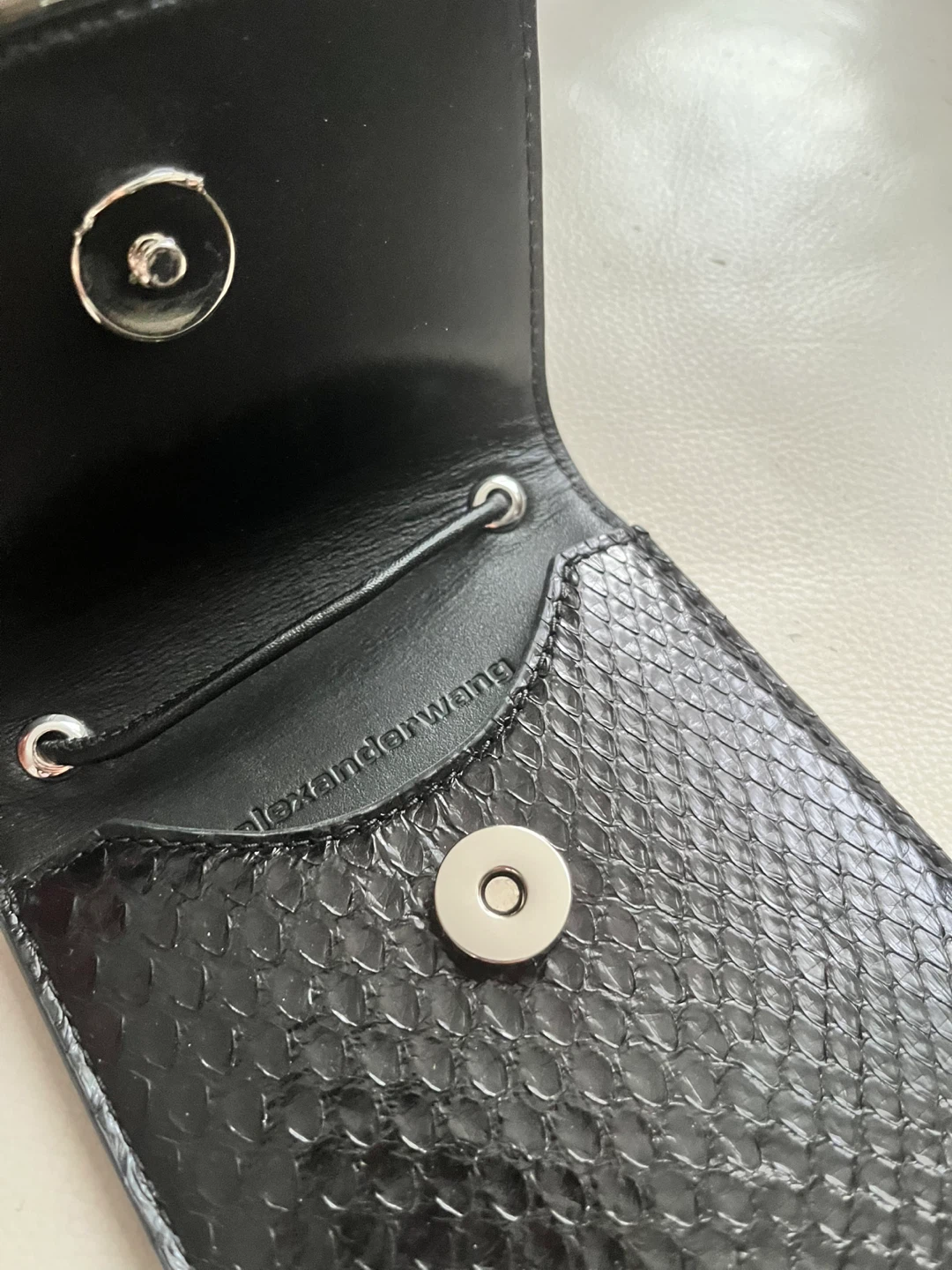 Black Snake Print Phone Pouch - photo 4
