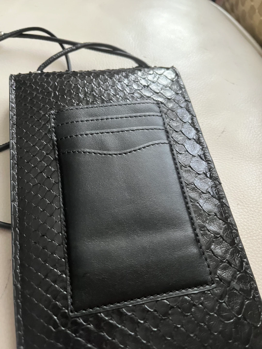Black Snake Print Phone Pouch - photo 3