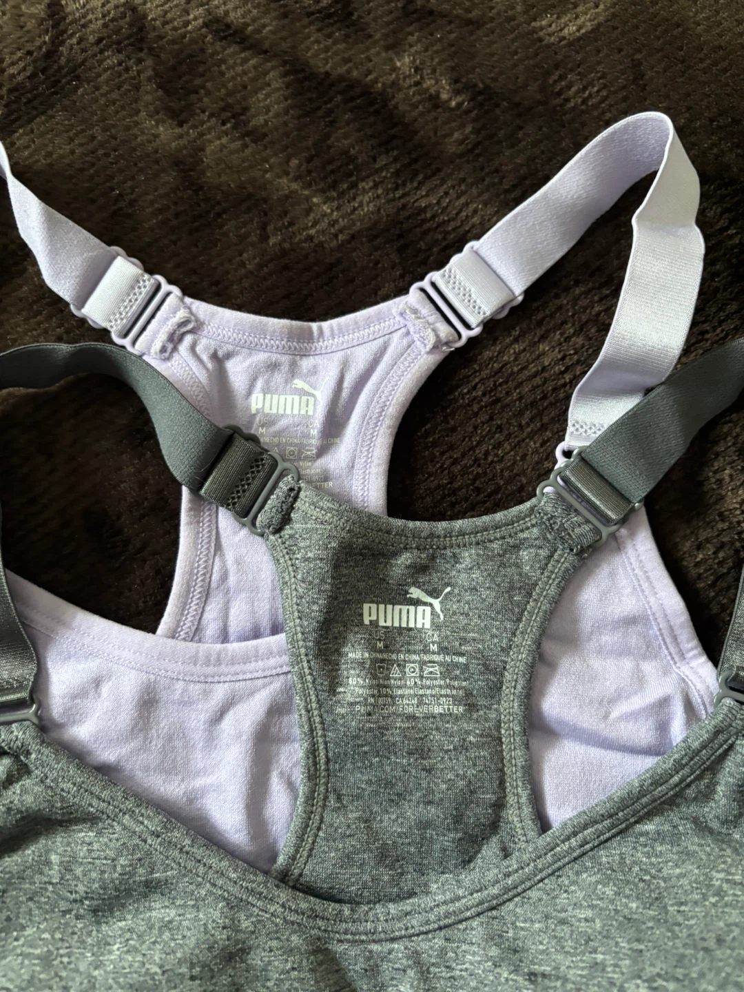 Puma Sports Bras - Purple & Grey - photo 3