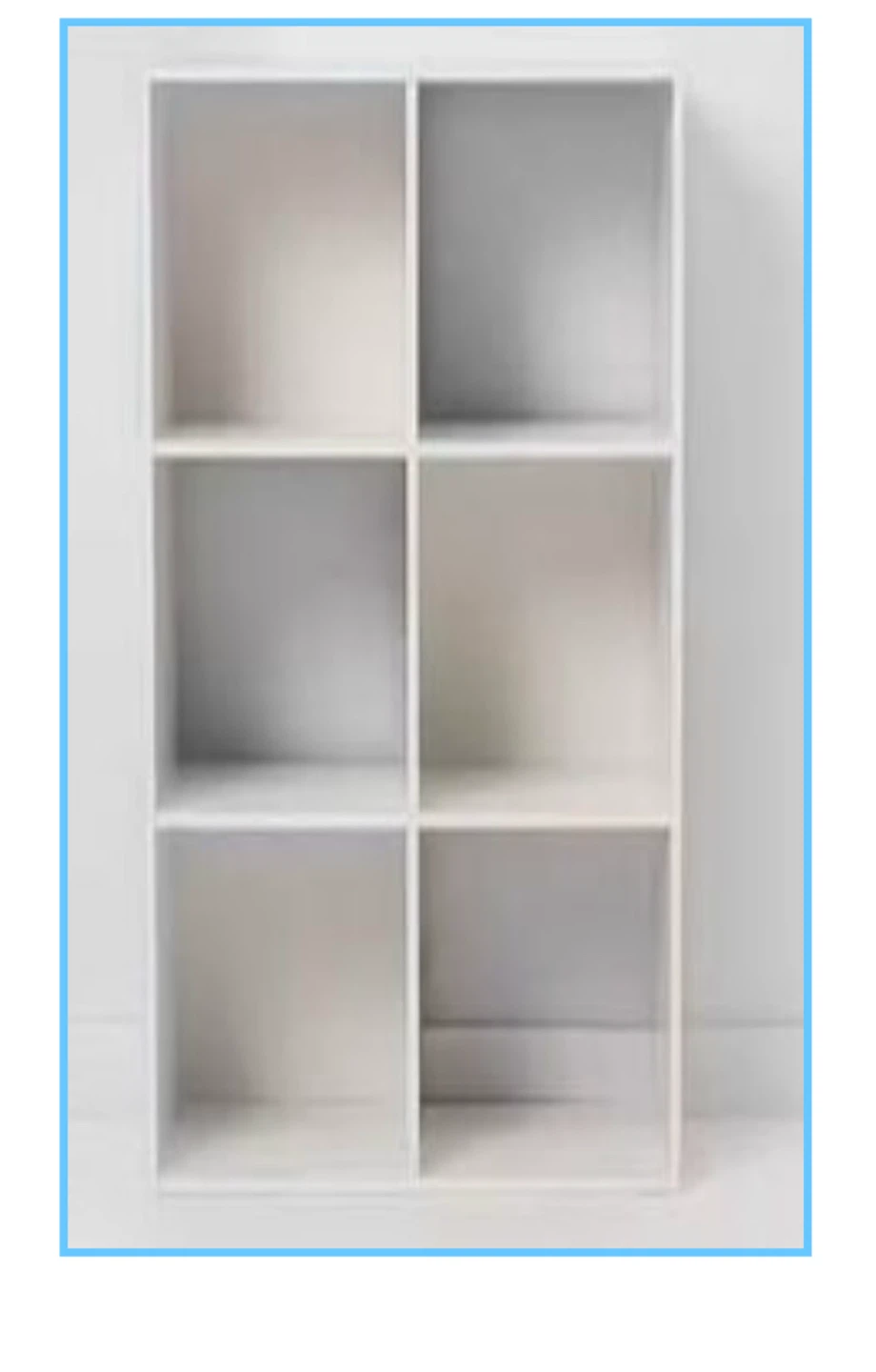 White 6-Cube Organizer Shelf