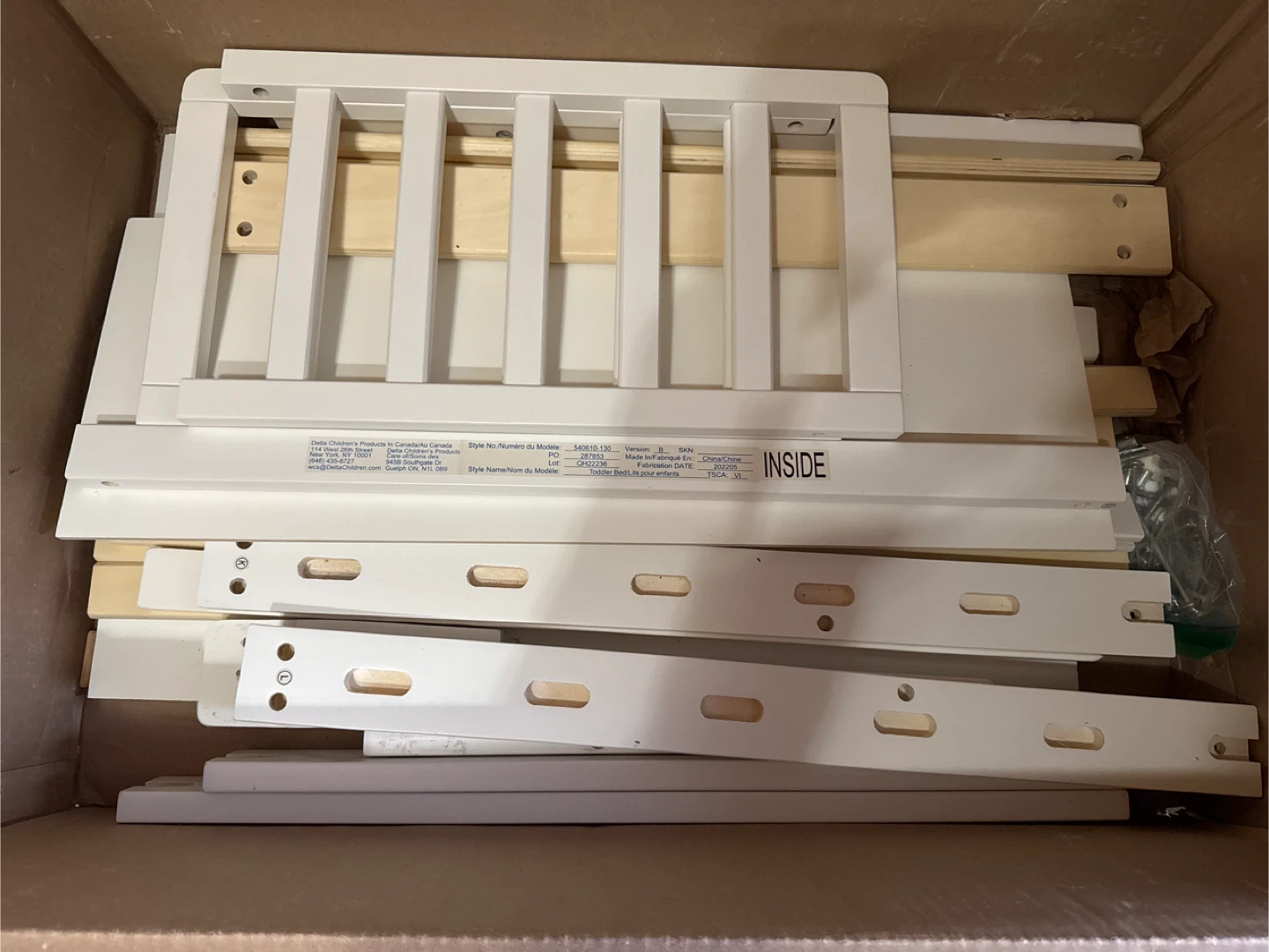 Delta Children Toddler Bed - White