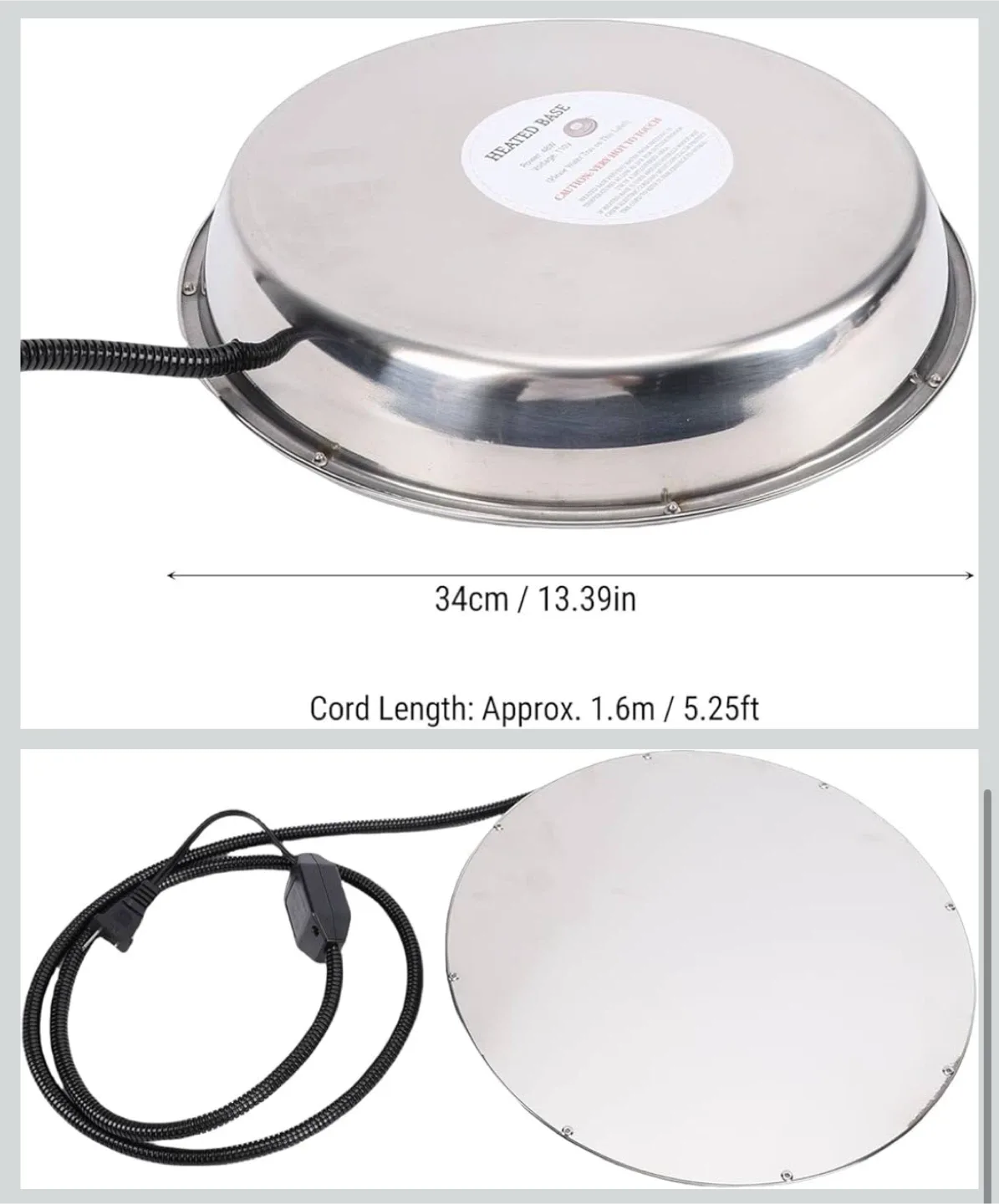 Poultry Waterer Heating Base - Keep Water from Freezing! image indicator(5)