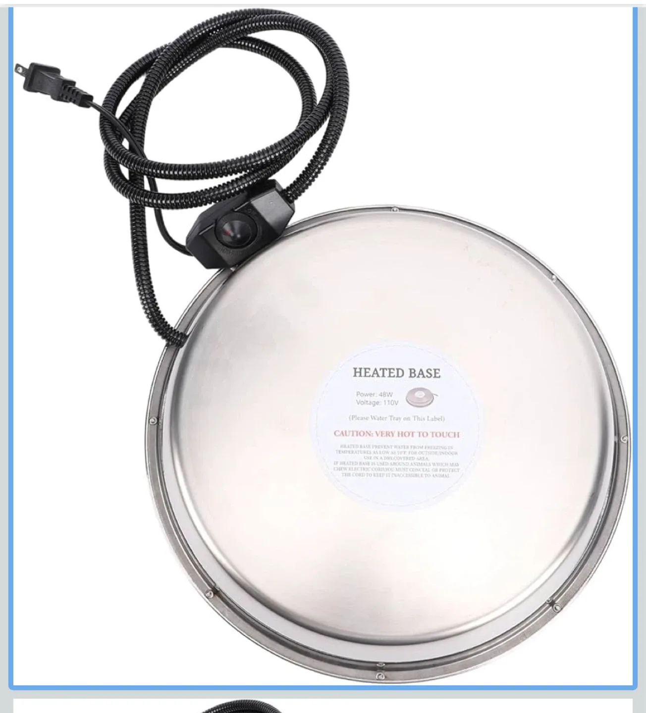 Poultry Waterer Heating Base - Keep Water from Freezing! image indicator(2)