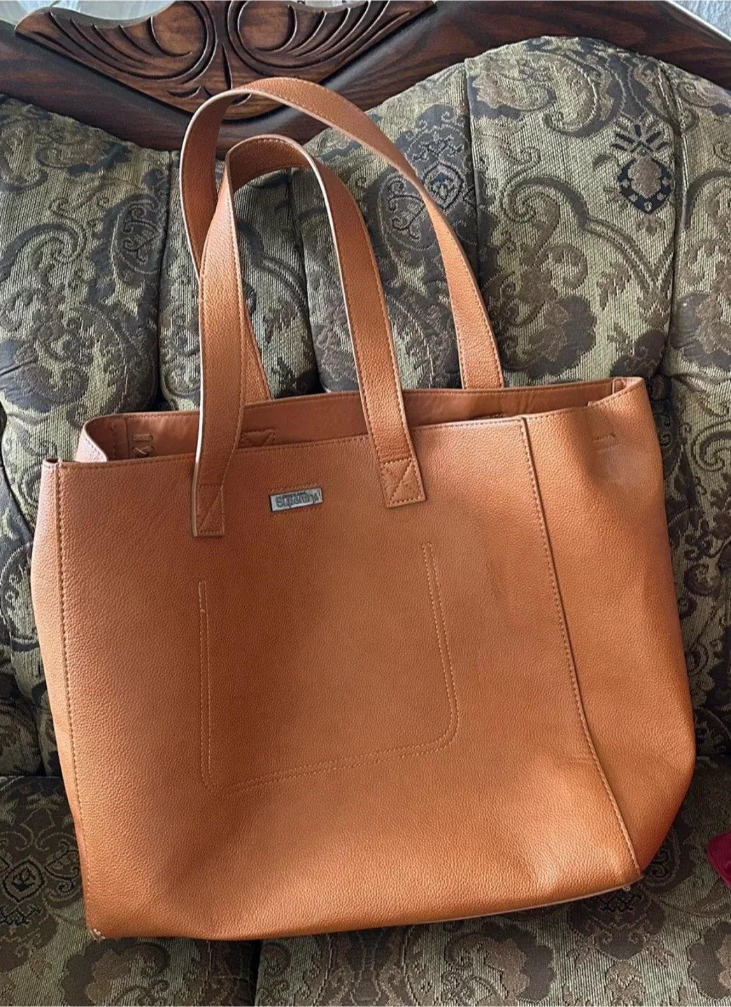 Superdry Brown Tote Bag