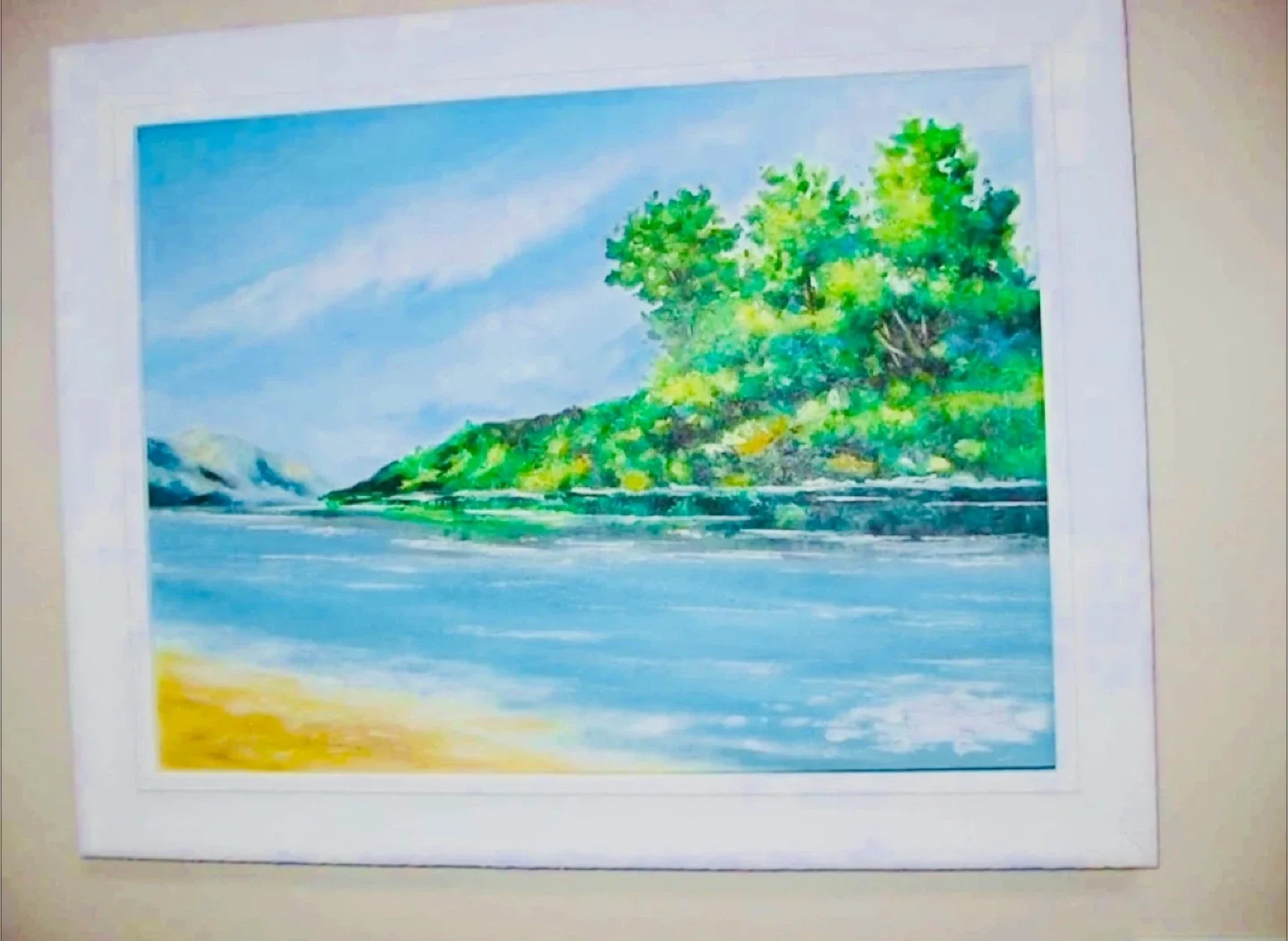 Original OIL PAINTING with custom frame