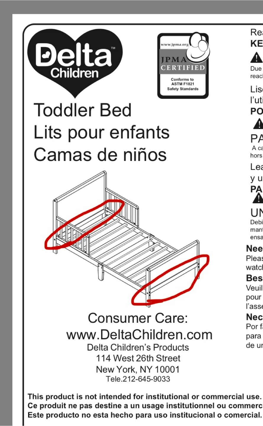 Delta Children Toddler Bed - White - photo 2