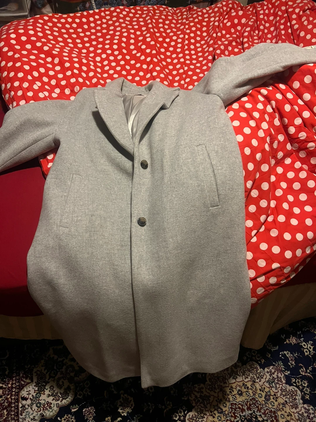 Wilfred Only Coat - Heather Light Grey - Size M/M