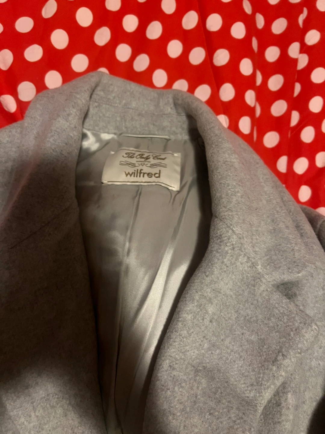 Wilfred Only Coat - Heather Light Grey - Size M/M - photo 2