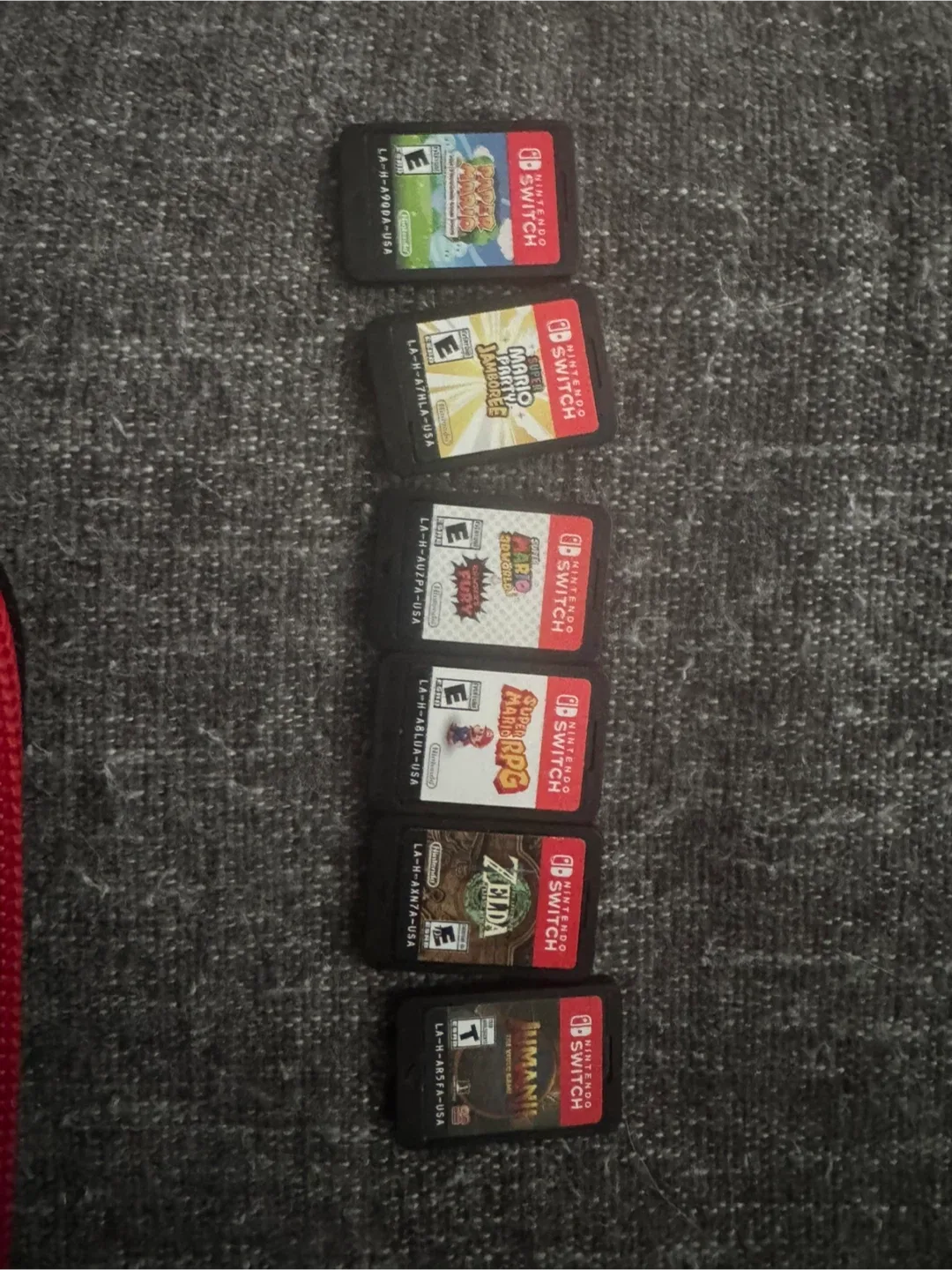 Nintendo switch OLED with lots of games image indicator(2)