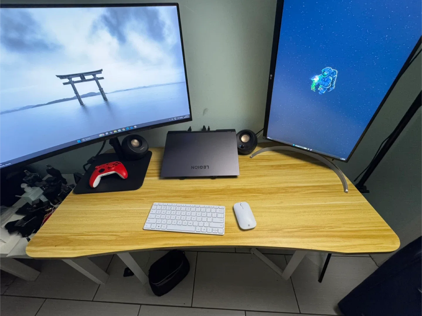 Wood Grain Computer Desk