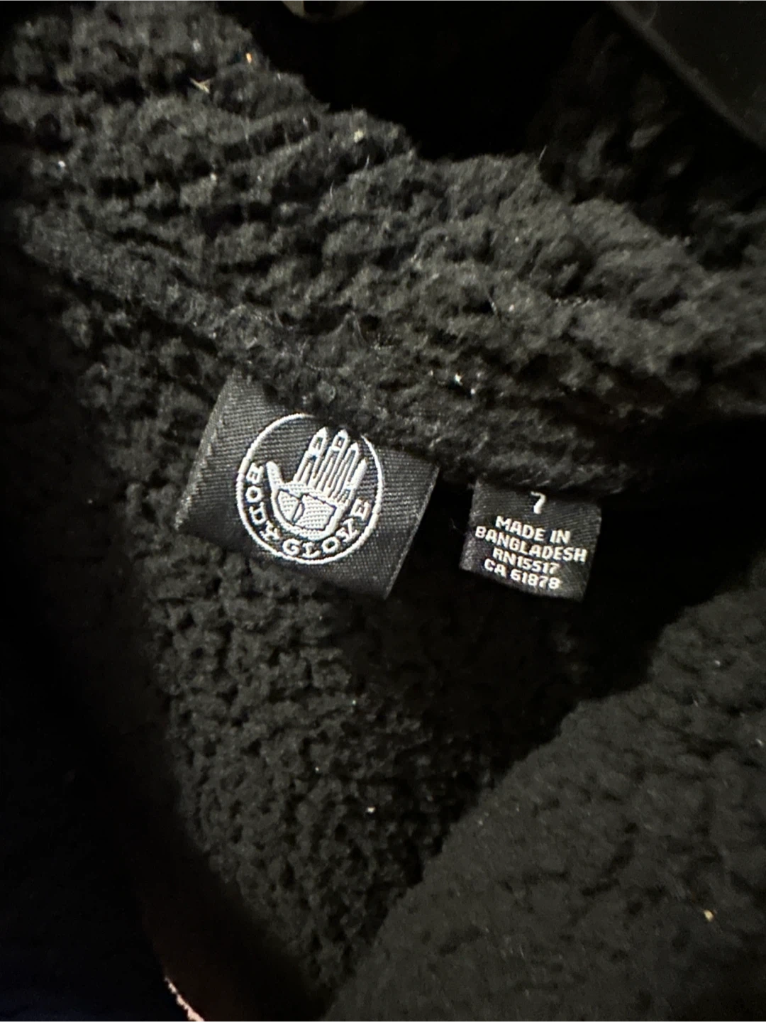 Kids Black Fleece Jacket - Size 7 - photo 2