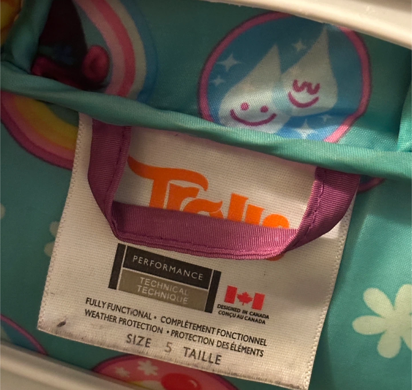 Trolls Kids' Puffer Winter Jacket - Size 5 - photo 2