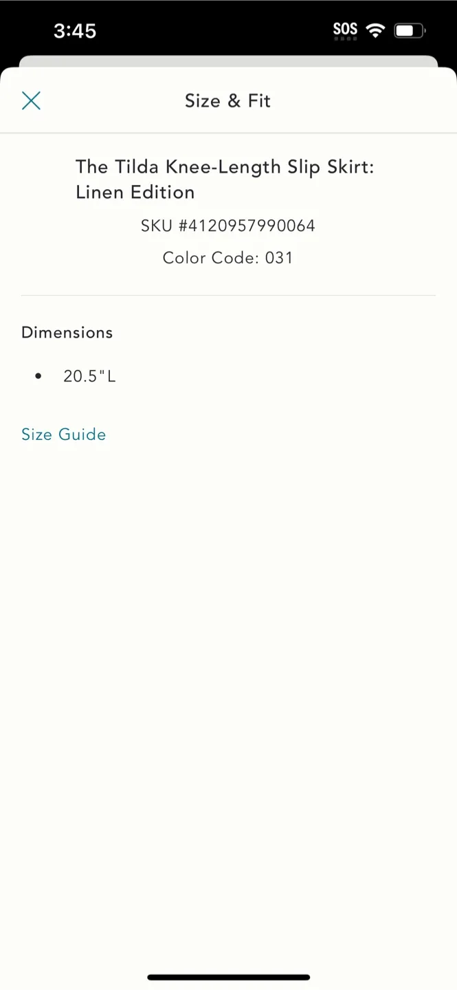 BNWT Anthropologie Tilda Linen Knee Slip Dress S image indicator(6)