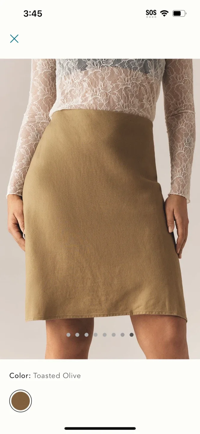 BNWT Anthropologie Tilda Linen Knee Slip Dress S image indicator(4)