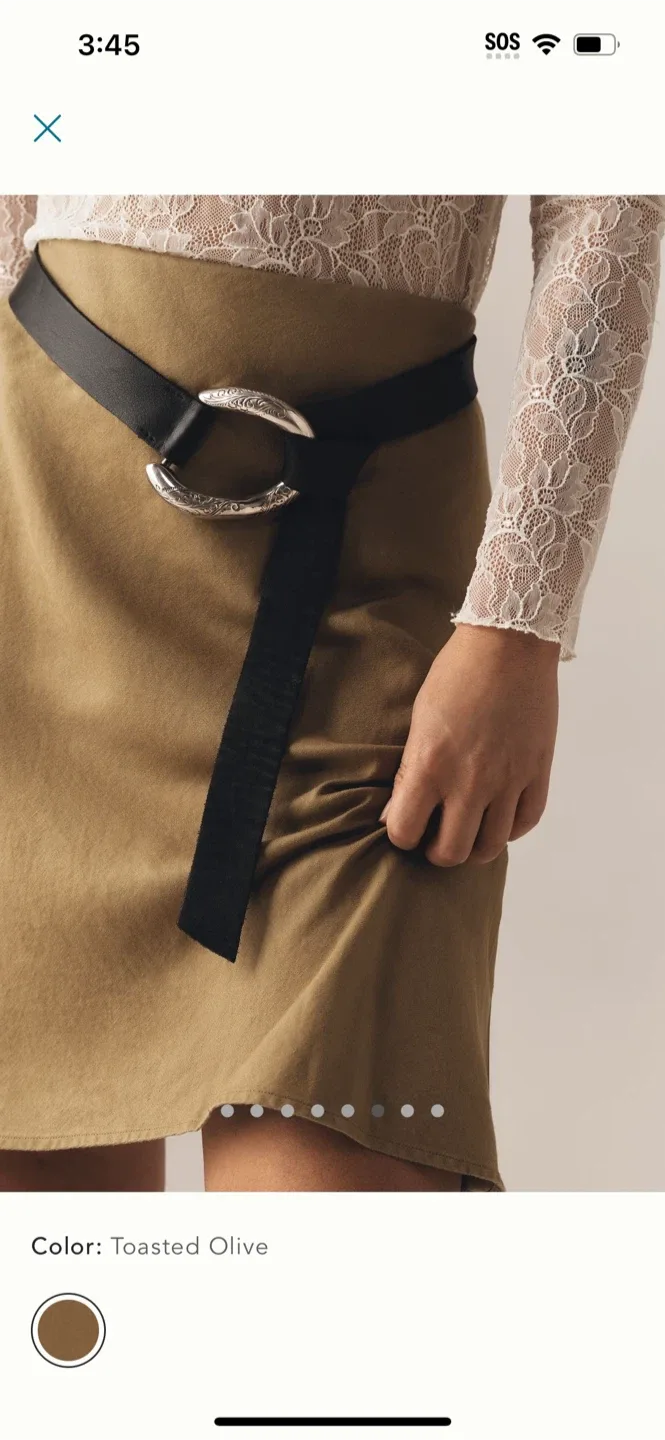 BNWT Anthropologie Tilda Linen Knee Slip Dress S image indicator(2)