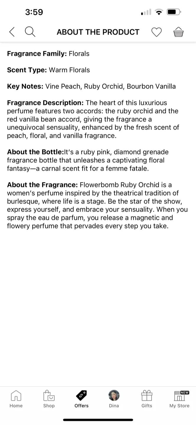 Viktor&Rolf Flowerbomb Ruby Orchid Eau de Parfum 1.7oz image indicator(2)