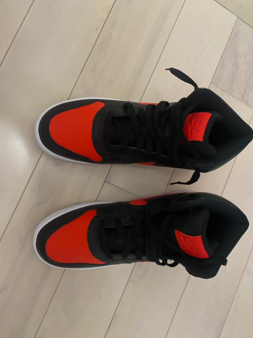 Nike High-Top Sneakers - Black & Red size 10 - photo 2