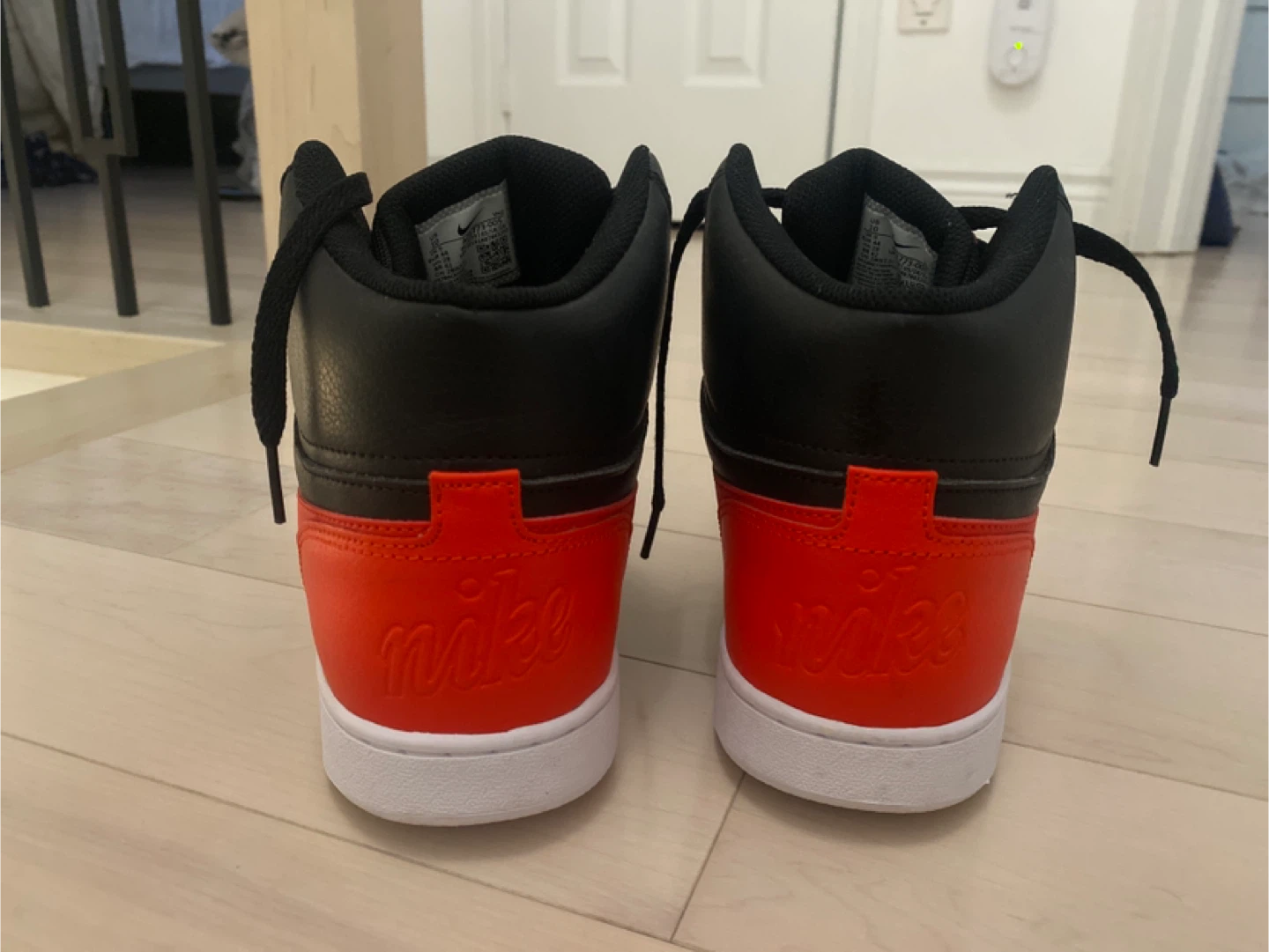 Nike High-Top Sneakers - Black & Red size 10 - photo 4